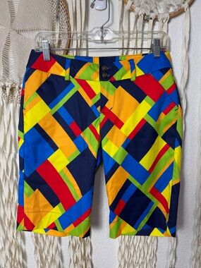 Loudmouth Ladies Golf Bermuda Shorts Size US2 in "Wreck Tangles"